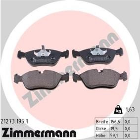 Comprar Juego de pastillas de freno de ZIMMERMANN 21273.195.1 a bajo precio de 51,74 €