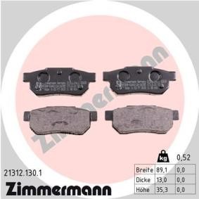 Comprar Juego de pastillas de freno de ZIMMERMANN 21312.130.1 a bajo precio de 26,87 €