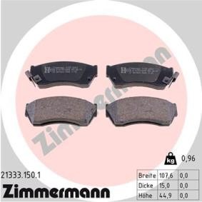 Comprar Juego de pastillas de freno de ZIMMERMANN 21333.150.1 a bajo precio de 97,40 €