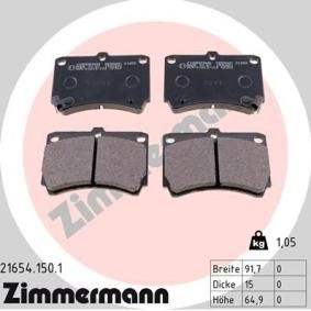 Köp Bromsbelägg av ZIMMERMANN 21654.150.1 till det låga priset 387,75 kr