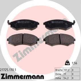 Comprar Juego de pastillas de freno de ZIMMERMANN 21725.170.1 a bajo precio de 122,95 €
