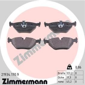 Comprar Juego de pastillas de freno de ZIMMERMANN 21934.170.9 a bajo precio de 48,24 €