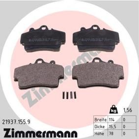 Köp Bromsbelägg av ZIMMERMANN 21937.155.9 till det låga priset 1413,33 kr