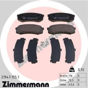 Comprar Juego de pastillas de freno de ZIMMERMANN 21947.155.1 a bajo precio de 36,01 €