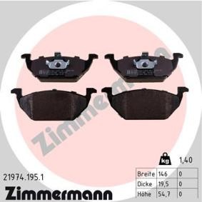 Comprar Juego de pastillas de freno de ZIMMERMANN 21974.195.1 a bajo precio de 36,32 €