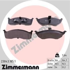 Comprar Juego de pastillas de freno de ZIMMERMANN 23043.185.1 a bajo precio de 49,16 €