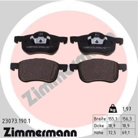 Comprar Juego de pastillas de freno de ZIMMERMANN 23073.190.1 a bajo precio de 52,39 €