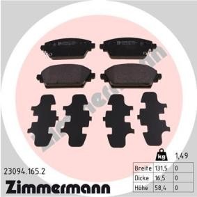 Comprar Juego de pastillas de freno de ZIMMERMANN 23094.165.2 a bajo precio de 53,13 €