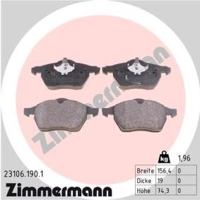 Comprar Juego de pastillas de freno de ZIMMERMANN 23106.190.1 a bajo precio de 62,35 €