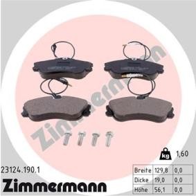 Comprar Juego de pastillas de freno de ZIMMERMANN 23124.190.1 a bajo precio de 35,76 €
