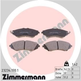 Comprar Juego de pastillas de freno de ZIMMERMANN 23234.170.1 a bajo precio de 30,69 €