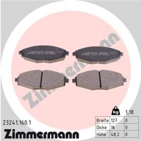 Comprar Juego de pastillas de freno de ZIMMERMANN 23241.160.1 a bajo precio de 63,14 €