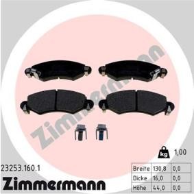 Comprar Juego de pastillas de freno de ZIMMERMANN 23253.160.1 a bajo precio de 36,58 €