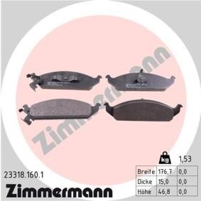 Køb Bremseklodser af ZIMMERMANN 23318.160.1 til den lave pris 1897,95 DKK