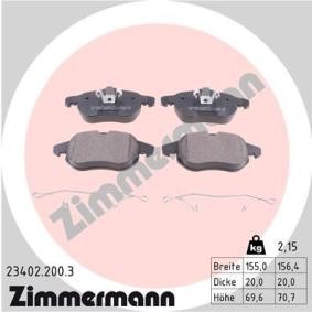 Comprar Juego de pastillas de freno de ZIMMERMANN 23402.200.3 a bajo precio de 47,73 €