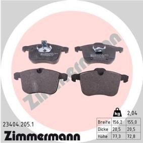 Comprar Juego de pastillas de freno de ZIMMERMANN 23404.205.1 a bajo precio de 78,61 €