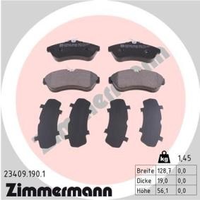 Comprar Juego de pastillas de freno de ZIMMERMANN 23409.190.1 a bajo precio de 41,67 €