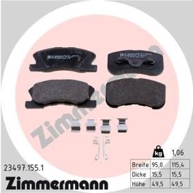 Köp Bromsbelägg av ZIMMERMANN 23497.155.1 till det låga priset 460,02 kr