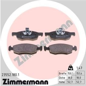 Comprar Juego de pastillas de freno de ZIMMERMANN 23552.180.1 a bajo precio de 46,67 €
