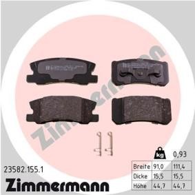 Køb Bremseklodser af ZIMMERMANN 23582.155.1 til den lave pris 357,22 DKK
