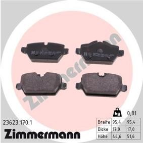 Köp Bromsbelägg av ZIMMERMANN 23623.170.1 till det låga priset 502,80 kr