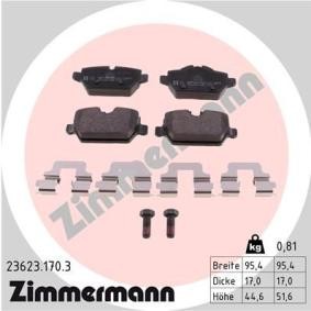 Köp Bromsbelägg av ZIMMERMANN 23623.170.3 till det låga priset 581,80 kr