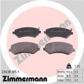 Comprar Juego de pastillas de freno de ZIMMERMANN 23638.185.1 a bajo precio de 56,58 €
