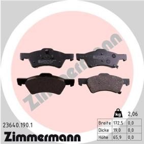 Comprar Juego de pastillas de freno de ZIMMERMANN 23640.190.1 a bajo precio de 54,83 €