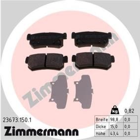 Comprar Juego de pastillas de freno de ZIMMERMANN 23673.150.1 a bajo precio de 39,66 €