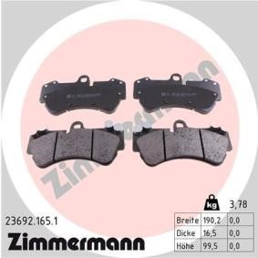 Comprar Juego de pastillas de freno de ZIMMERMANN 23692.165.1 a bajo precio de 114,94 €