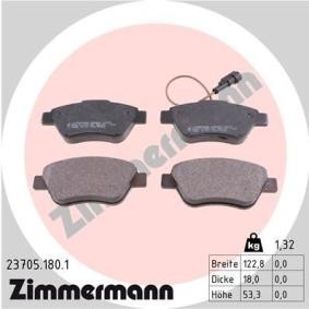 Comprar Juego de pastillas de freno de ZIMMERMANN 23705.180.1 a bajo precio de 31,99 €