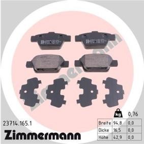Comprar Juego de pastillas de freno de ZIMMERMANN 23714.165.1 a bajo precio de 37,27 €