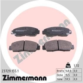 Comprar Juego de pastillas de freno de ZIMMERMANN 23729.155.1 a bajo precio de 46,17 €