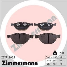 Comprar Juego de pastillas de freno de ZIMMERMANN 23791.205.1 a bajo precio de 175,29 €