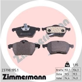 Comprar Juego de pastillas de freno de ZIMMERMANN 23798.195.1 a bajo precio de 57,50 €