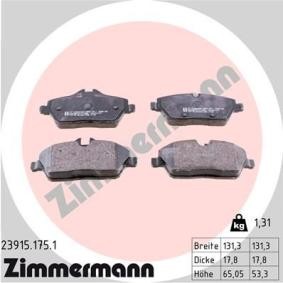 Köp Bromsbelägg av ZIMMERMANN 23915.175.1 till det låga priset 737,38 kr