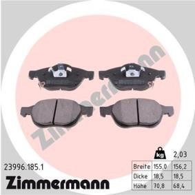 Comprar Juego de pastillas de freno de ZIMMERMANN 23996.185.1 a bajo precio de 54,98 €