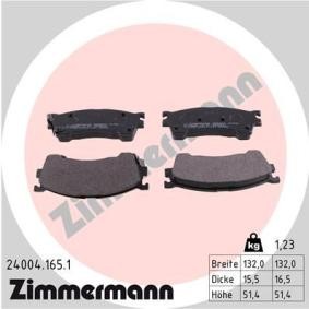 Köp Bromsbelägg av ZIMMERMANN 24004.165.1 till det låga priset 444,71 kr