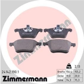 Köp Bromsbelägg av ZIMMERMANN 24142.190.1 till det låga priset 1000,63 kr