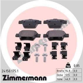 Comprar Juego de pastillas de freno de ZIMMERMANN 24150.175.1 a bajo precio de 35,42 €