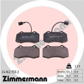 Comprar Juego de pastillas de freno de ZIMMERMANN 24162.150.2 a bajo precio de 60,43 €