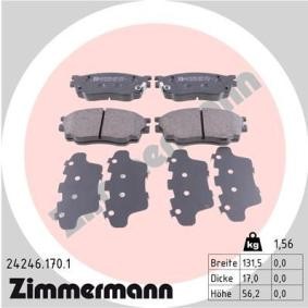 Köp Bromsbelägg av ZIMMERMANN 24246.170.1 till det låga priset 576,25 kr