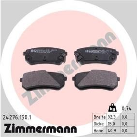 Köp Bromsbelägg av ZIMMERMANN 24276.150.1 till det låga priset 444,18 kr