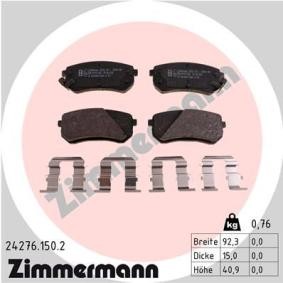 Comprar Juego de pastillas de freno de ZIMMERMANN 24276.150.2 a bajo precio de 43,81 €