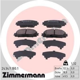Comprar Juego de pastillas de freno de ZIMMERMANN 24347.180.1 a bajo precio de 54,52 €