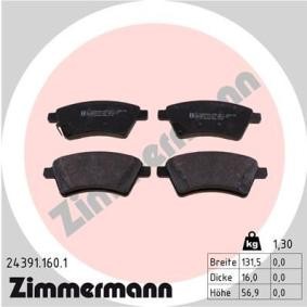 Comprar Juego de pastillas de freno de ZIMMERMANN 24391.160.1 a bajo precio de 40,39 €