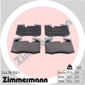 Köp Bromsbelägg av ZIMMERMANN 24478.150.1 till det låga priset 2673,82 kr