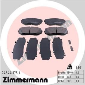 Comprar Juego de pastillas de freno de ZIMMERMANN 24544.175.1 a bajo precio de 58,55 €