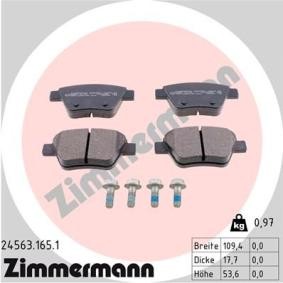 Comprar Juego de pastillas de freno de ZIMMERMANN 24563.165.1 a bajo precio de 56,15 €