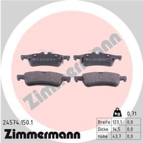Köp Bromsbelägg av ZIMMERMANN 24574.150.1 till det låga priset 556,59 kr